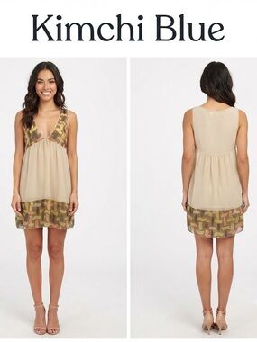 Kimchi Blue Sheer Sleeveless Tunic/Dress Extra Small